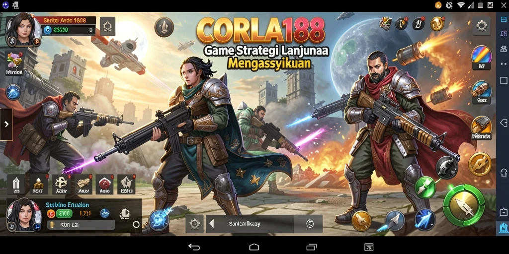 Tampilan gameplay CORLA188 yang menegangkan dan strategis.