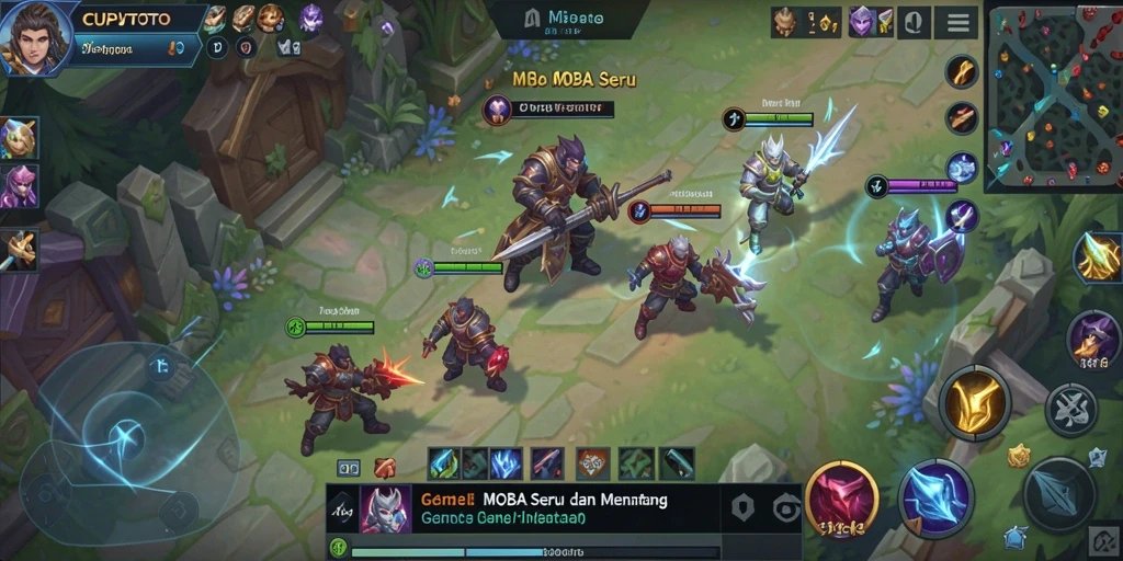 Gameplay seru dan penuh strategi dalam <strong>CUPUTOTO</strong> di arena MOBA.