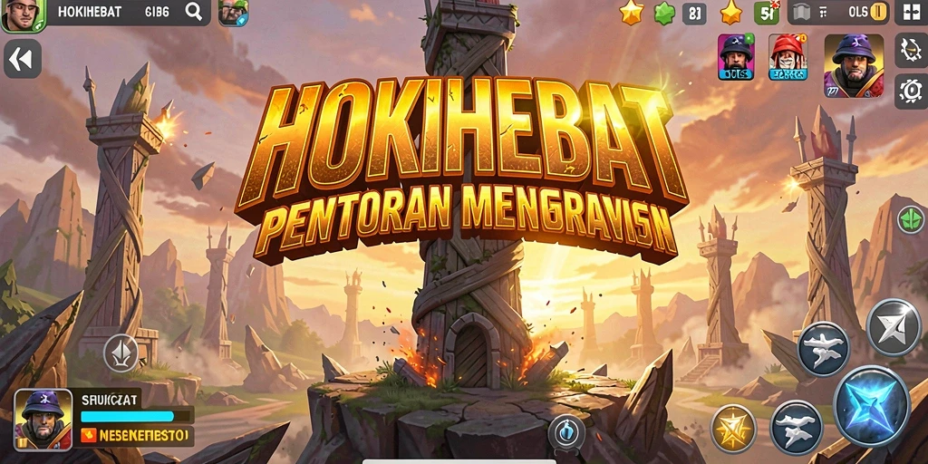 Tangkap momen seru dalam gameplay HOKIHEBAT Tower Defense.