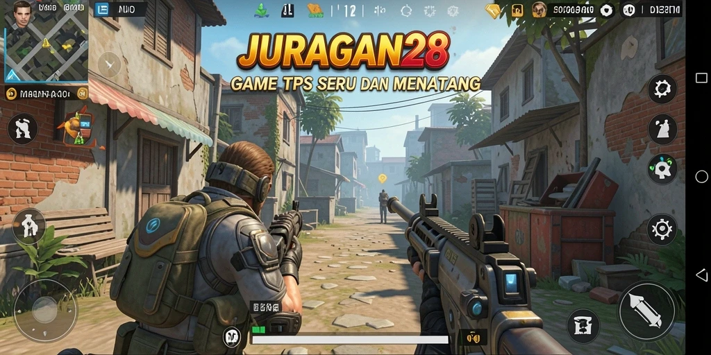 Screenshot gameplay <strong>JURAGAN28</strong> menampilkan pertempuran intens dan grafis yang menakjubkan.