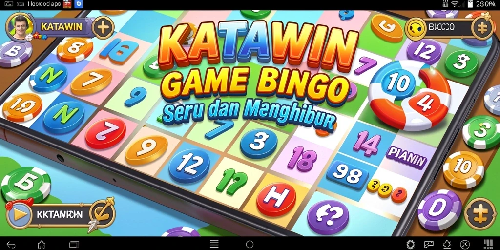 Tampilan gameplay KATAWIN yang seru saat bermain Bingo.