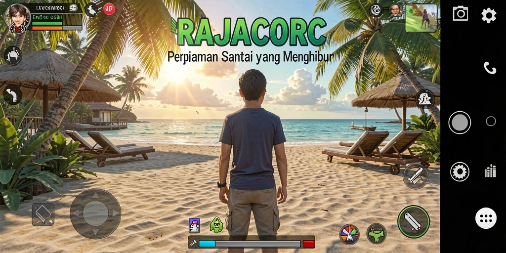 Screenshot gameplay <strong>RAJACORC</strong> menampilkan aksi seru dan warna-warni.