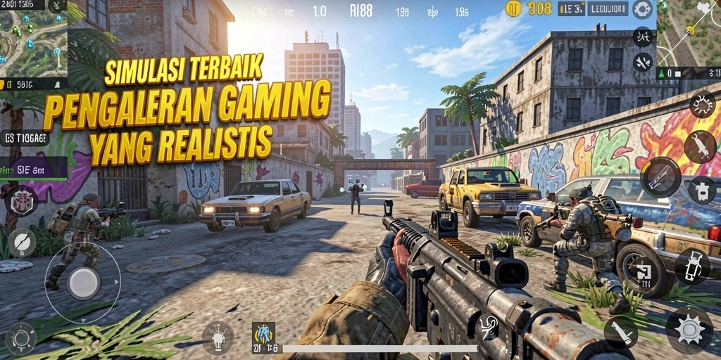 Tangkapan layar menunjukkan gameplay memukau dari RI188 dengan detail grafis yang luar biasa.