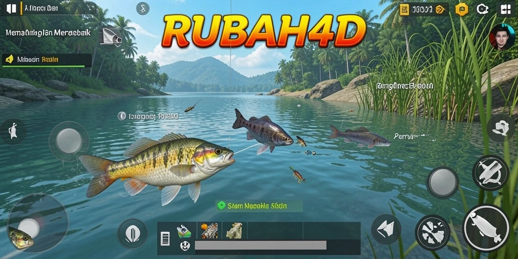 Screenshot gameplay RUBAH4D yang menarik saat memancing.