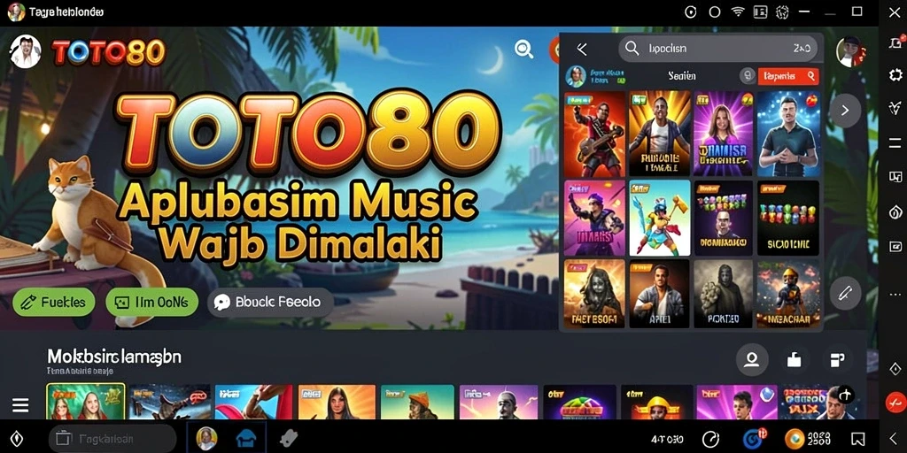 Gameplay seru dan interaktif TOTO80 dengan koleksi musik lengkap.