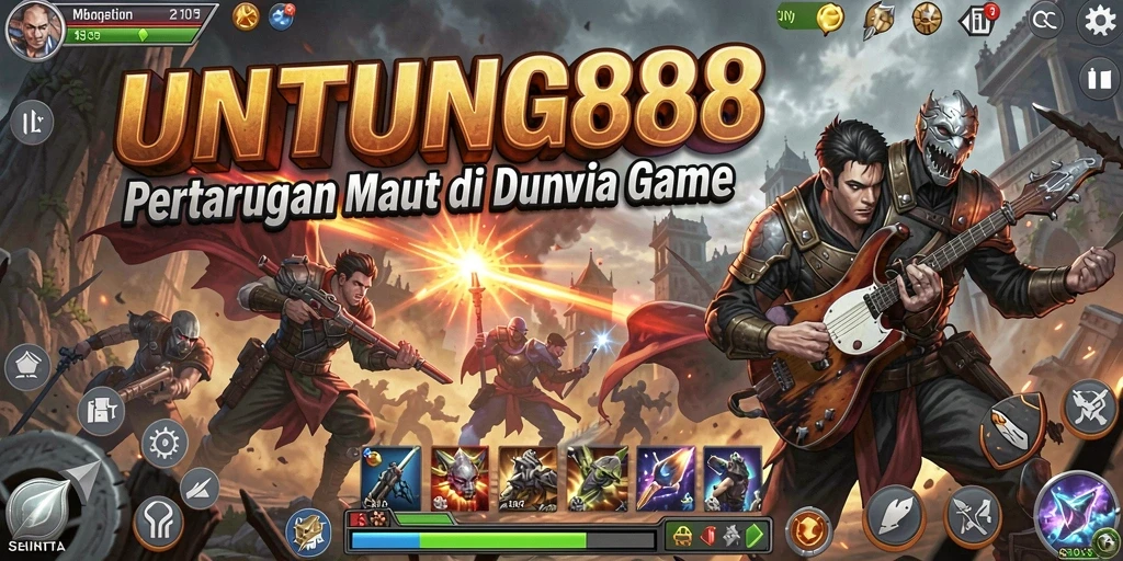 Tangkapan layar menunjukkan pertarungan epik dalam UNTUNG88.