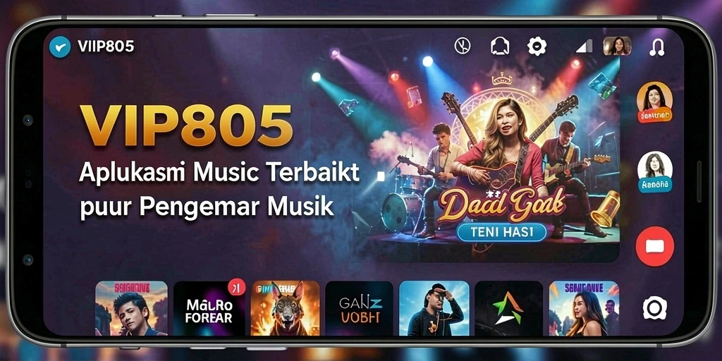 Tampilan gameplay VIP805 yang menarik saat menikmati musik.