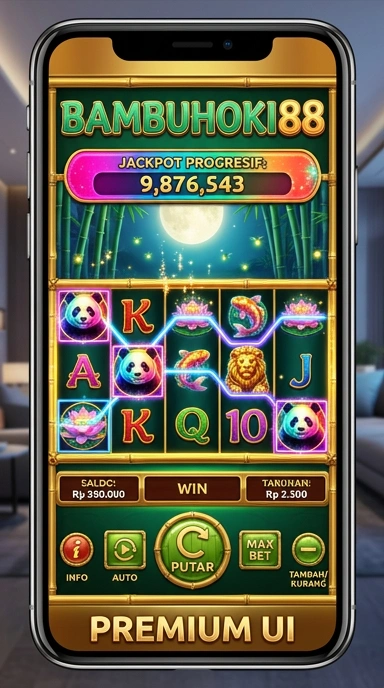 Screenshot dari halaman unduh aplikasi di bambuhoki88.